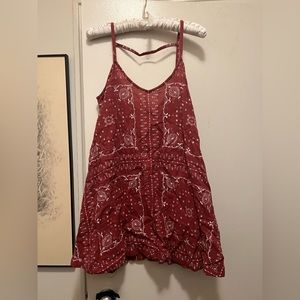 Red Madewell sun dress